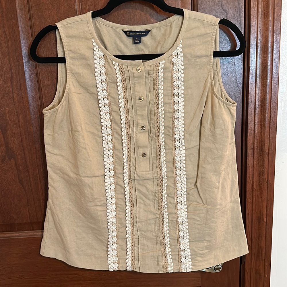 Brooks Brothers Linen Shell
